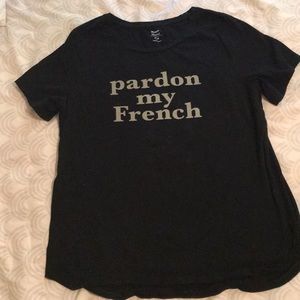 Old Navy “pardon my French” t shirt
